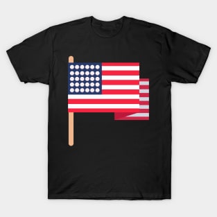 American Flag Baseball Shirt Patriotic USA 4th of July Gift T-Shirt